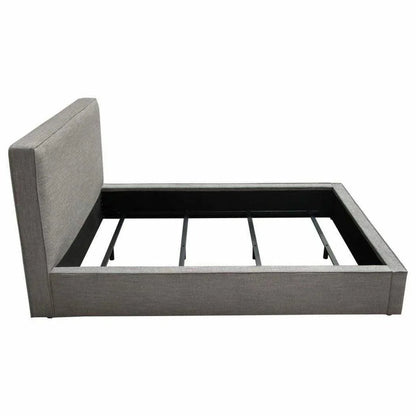 Modern Grey Low Profile Bed Frame