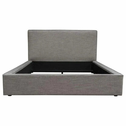 Modern Grey Low Profile Bed Frame