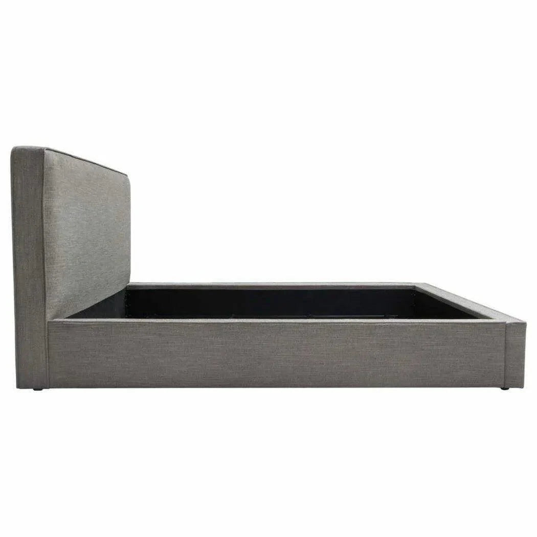 Modern Grey Low Profile Bed Frame