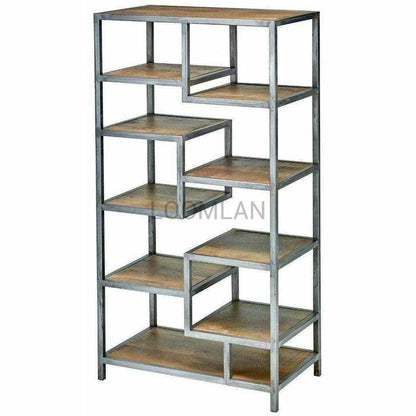 60x32 Tall Narrow Free Standing Etagere Shelf Roberto Etageres LOOMLAN By LOOMLAN