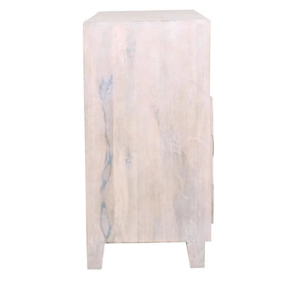 LOOMLAN Reclaimed wood planked style whitewashed Cabinet