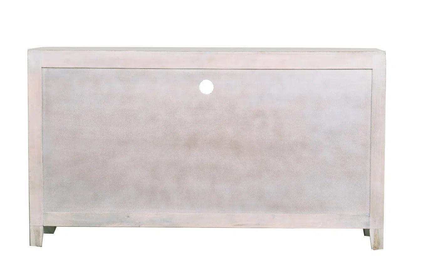 LOOMLAN Reclaimed wood planked style whitewashed Cabinet