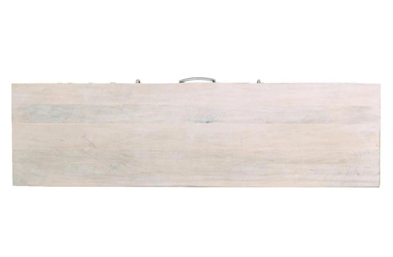 LOOMLAN Reclaimed wood planked style whitewashed Cabinet