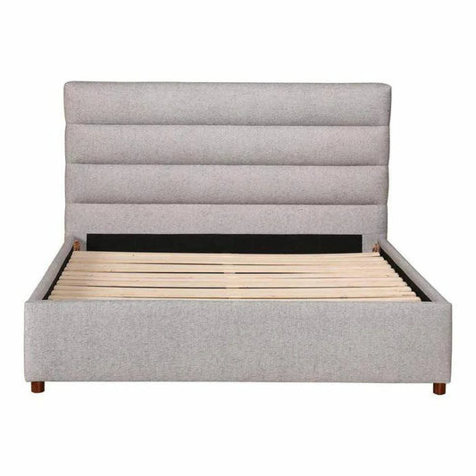 Moe's Home Takio Performance Fabric Light Grey Bed