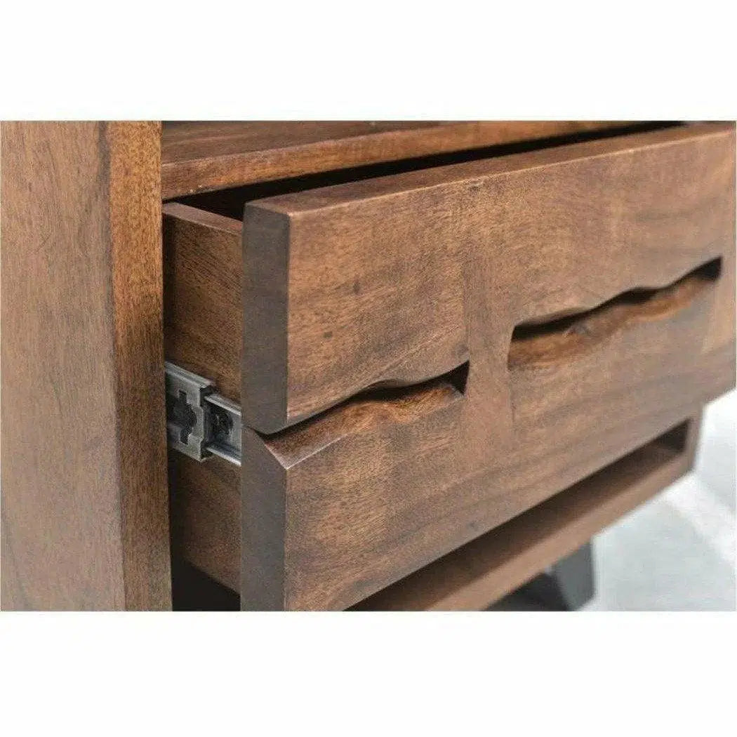 68 Inch Dresser Brown Industrial Dressers LOOMLAN By Moe's Home