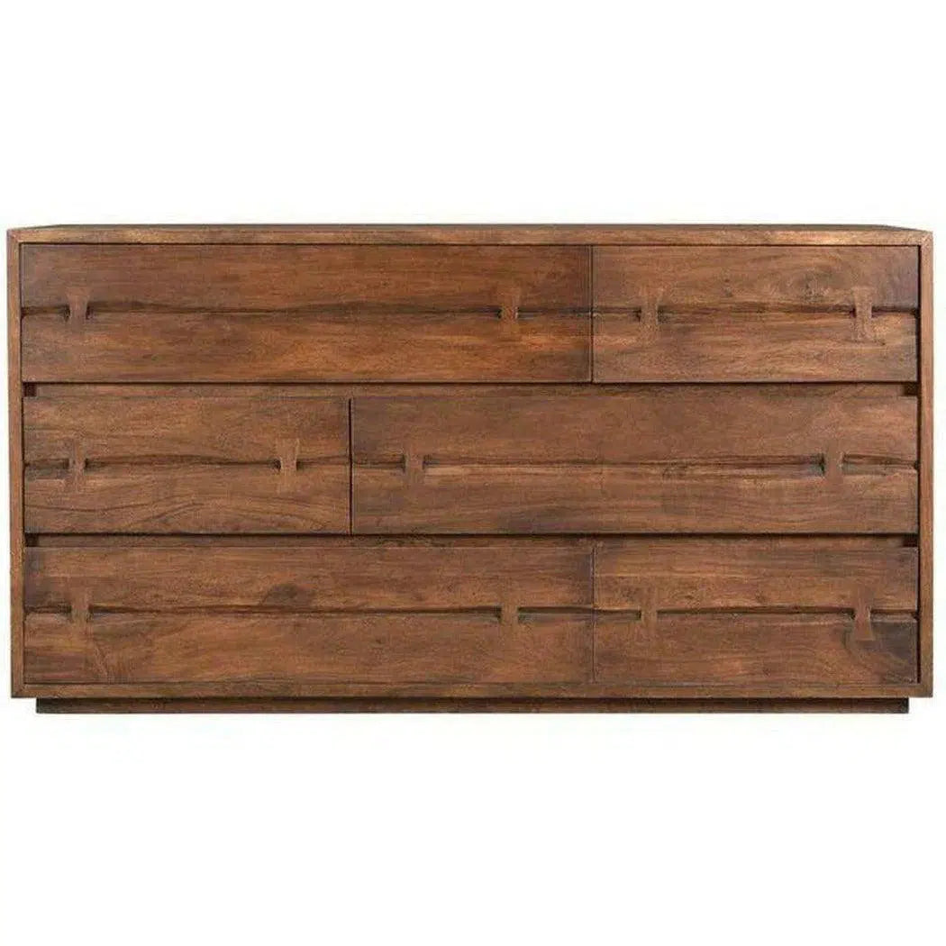 68 Inch Dresser Brown Industrial Dressers LOOMLAN By Moe's Home