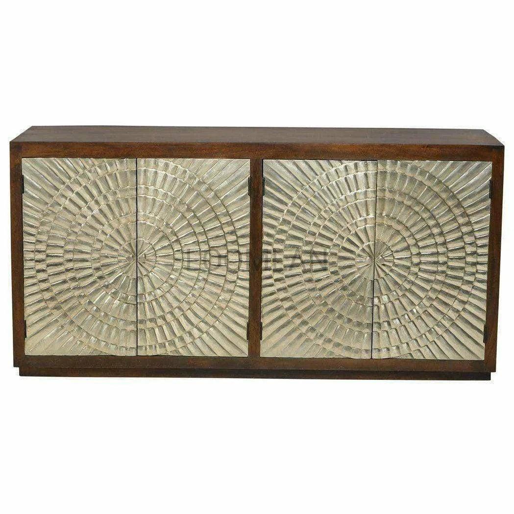 LOOMLAN Silver 4 Galvanized Doors Cabinet Greece