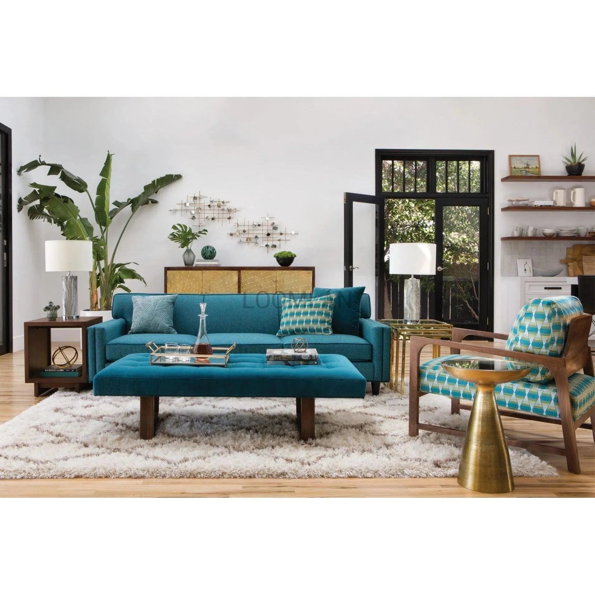 LOOMLAN Slim Solid Wood Sideboard on Stand
