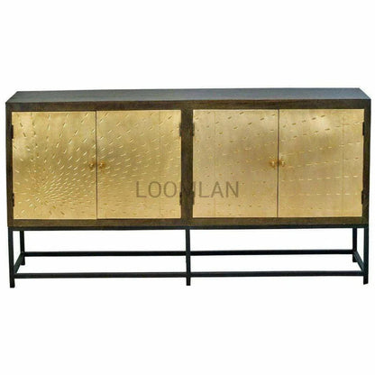 LOOMLAN Slim Solid Wood Sideboard on Stand