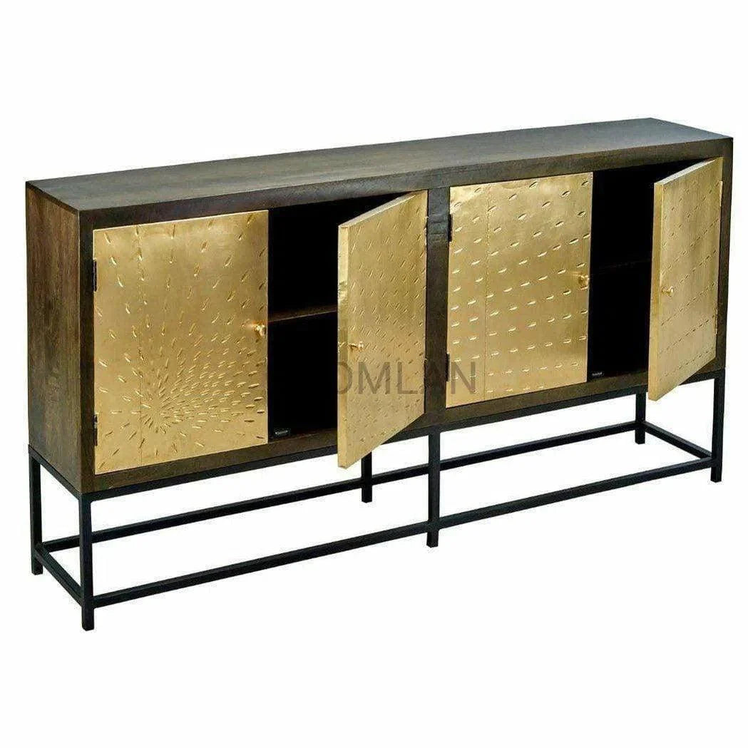 LOOMLAN Slim Solid Wood Sideboard on Stand