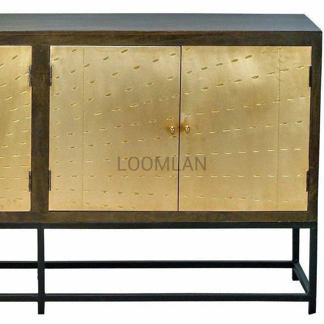 LOOMLAN Slim Solid Wood Sideboard on Stand