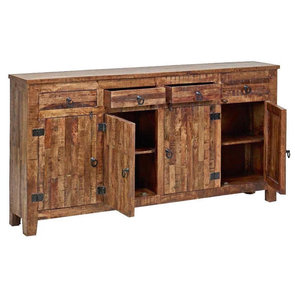 80" Sustainable Furniture Reclaimed Wood Sideboard with Drawers Sideboards LOOMLAN By LOOMLAN