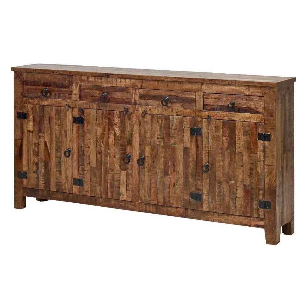 80" Sustainable Furniture Reclaimed Wood Sideboard with Drawers Sideboards LOOMLAN By LOOMLAN