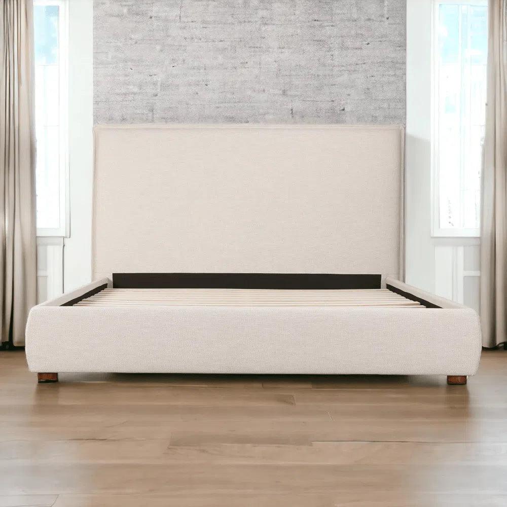 Luzon Linen Light Grey Bed Frame