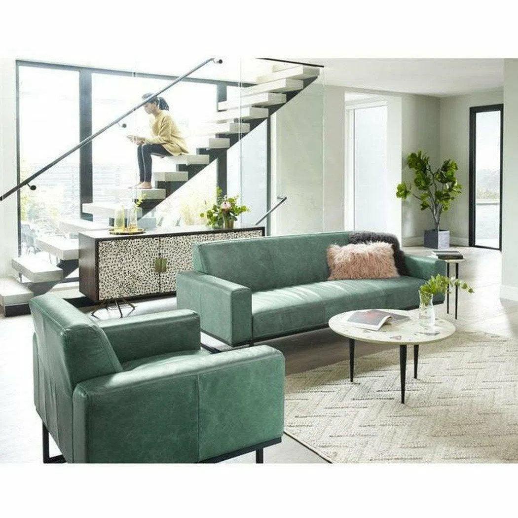 86.5 Inch Sofa Green Modern Sofas & Loveseats LOOMLAN By Moe's Home