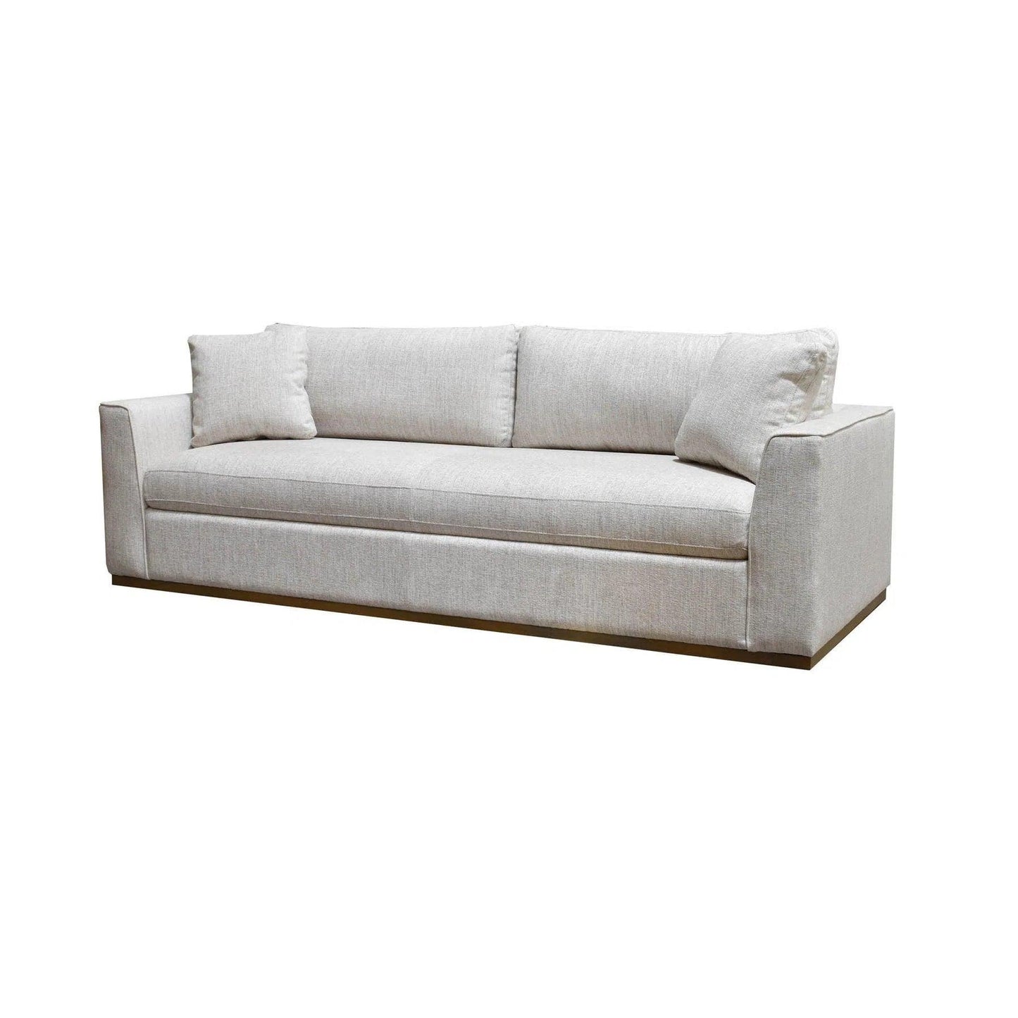 97" Oversized Sofa Off White Linen Reversible Cushions Sofas & Loveseats LOOMLAN By LH Imports