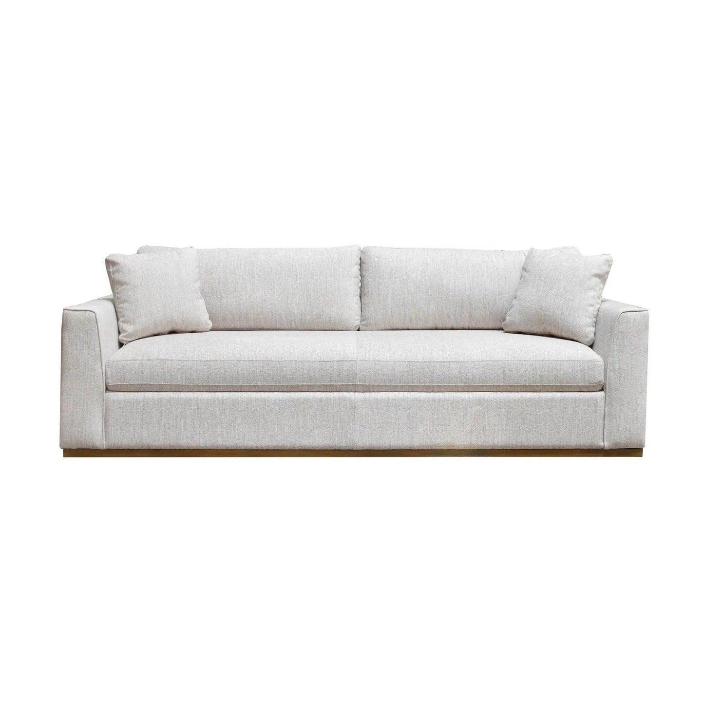 97" Oversized Sofa Off White Linen Reversible Cushions Sofas & Loveseats LOOMLAN By LH Imports