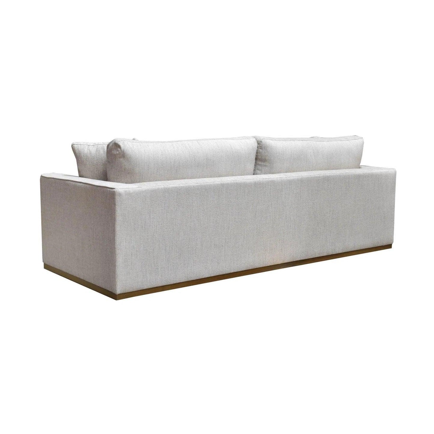 97" Oversized Sofa Off White Linen Reversible Cushions Sofas & Loveseats LOOMLAN By LH Imports