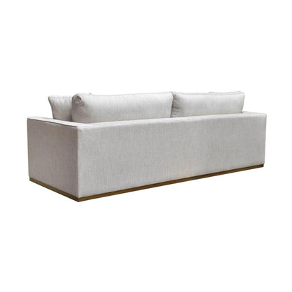 97" Oversized Sofa Off White Linen Reversible Cushions Sofas & Loveseats LOOMLAN By LH Imports
