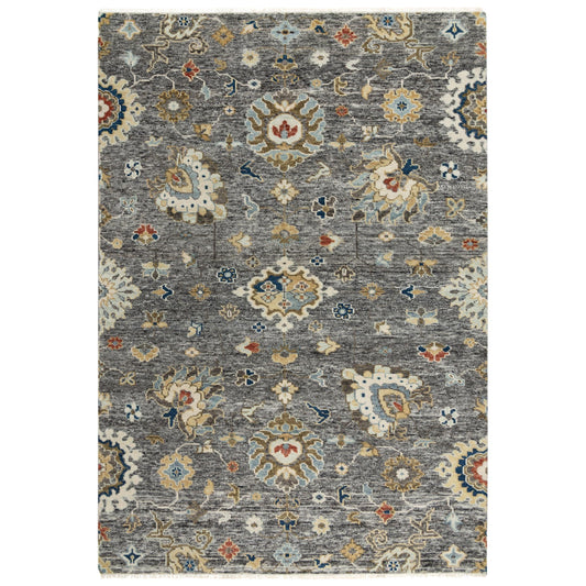 Abra Floral Gray Large Area Rugs For Living Room Area Rugs LOOMLAN By LOOMLAN