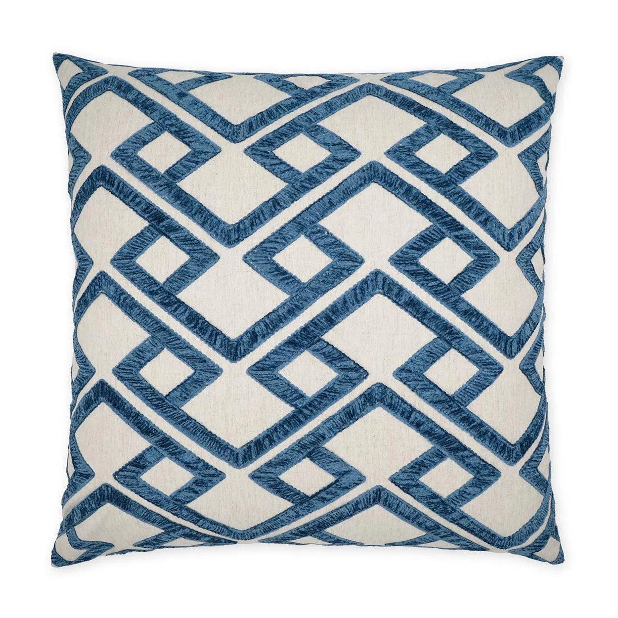 D.V. Kap Accolade Blue Geometric Blue Large Throw Pillow Insert