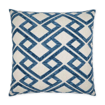 D.V. Kap Accolade Blue Geometric Blue Large Throw Pillow Insert