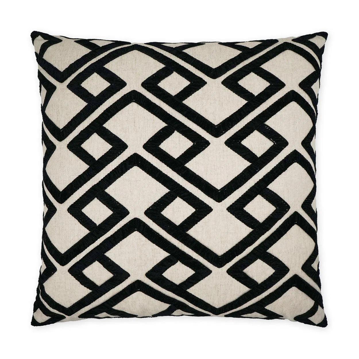 D.V. Kap Accolade Onyx Geometric Black Large Throw Pillow Insert