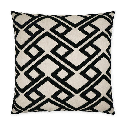 D.V. Kap Accolade Onyx Geometric Black Large Throw Pillow Insert