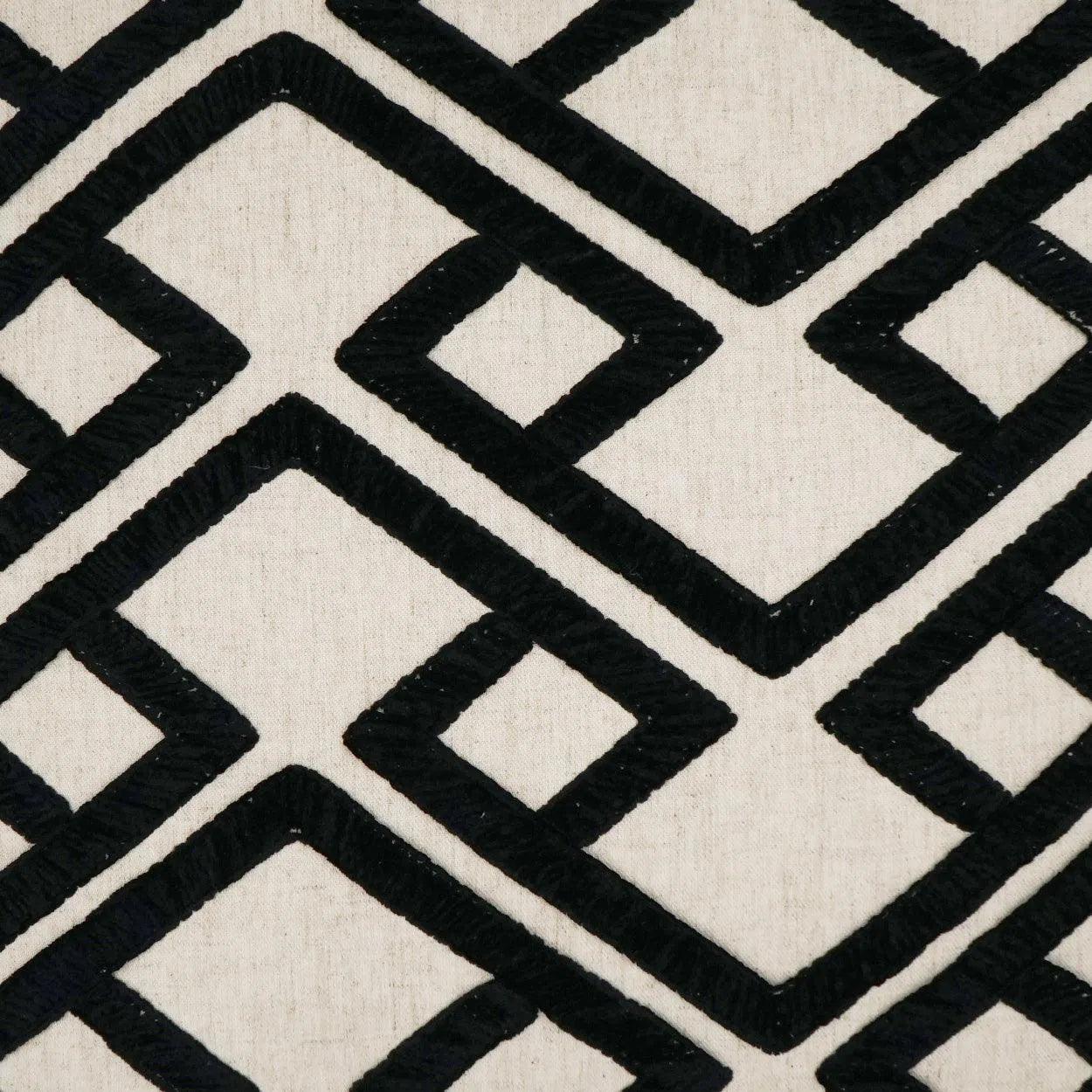 D.V. Kap Accolade Onyx Geometric Black Large Throw Pillow Insert