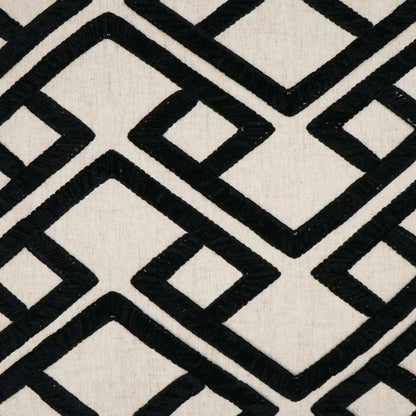 D.V. Kap Accolade Onyx Geometric Black Large Throw Pillow Insert