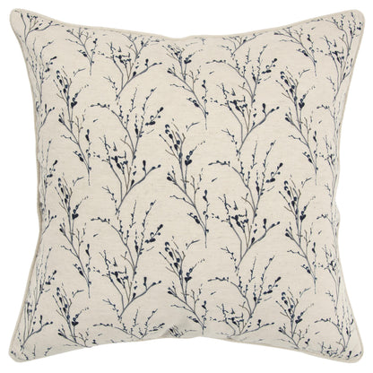 Ady Floral Throw Pillow With Down Insert Throw Pillows LOOMLAN By LOOMLAN