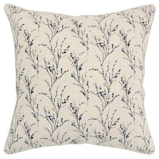 Ady Floral Throw Pillow With Down Insert Throw Pillows LOOMLAN By LOOMLAN