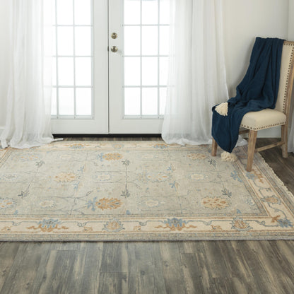 Aero Border Beige Large Area Rugs For Living Room Area Rugs LOOMLAN By LOOMLAN