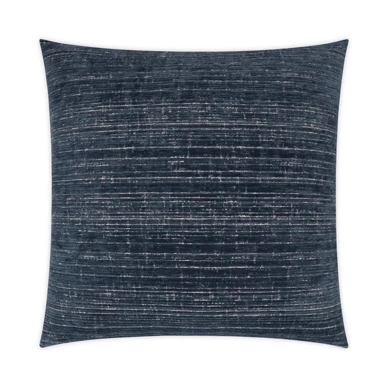 Agra Denim Solid Navy Large Throw Pillow With Insert Throw Pillows LOOMLAN By D.V. Kap