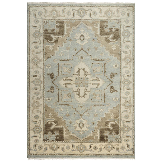 Aili Border Gray Large Area Rugs For Living Room Area Rugs LOOMLAN By LOOMLAN