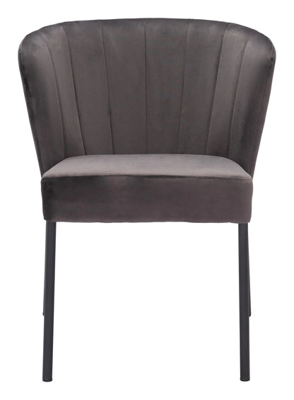 Aimee Polyester Upholstered Armless Dining Chair (Set Of 2)