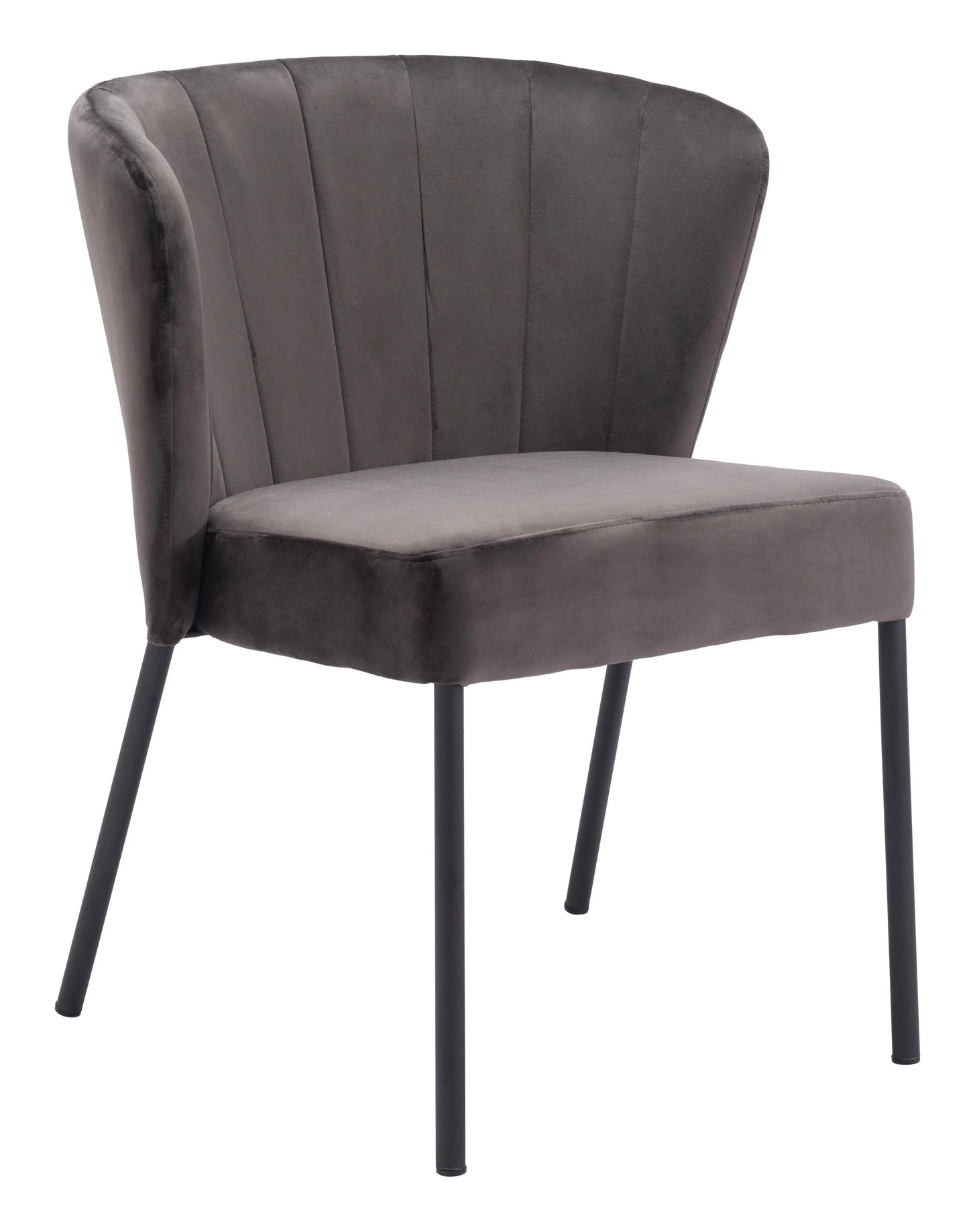 Aimee Polyester Upholstered Armless Dining Chair (Set Of 2)