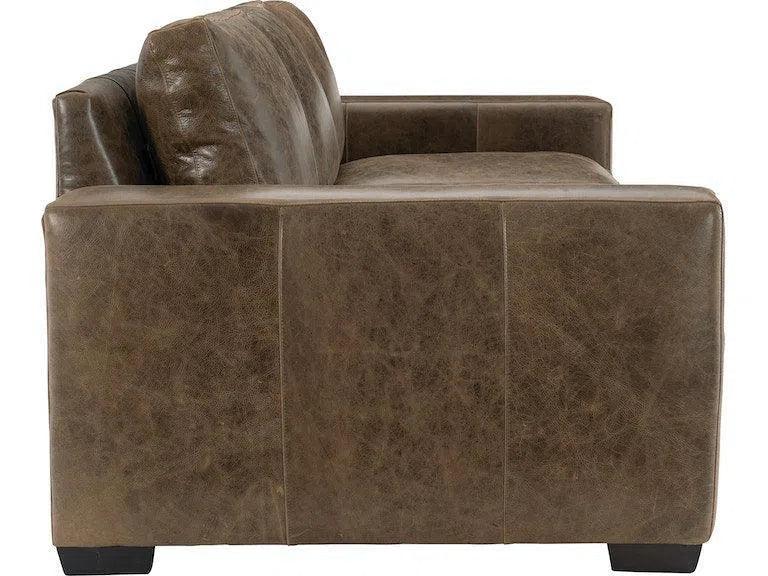Uptown Sebastian Leather Sofa Brown Alabama BenchMade the USA