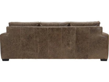 Uptown Sebastian Leather Sofa Brown Alabama BenchMade the USA