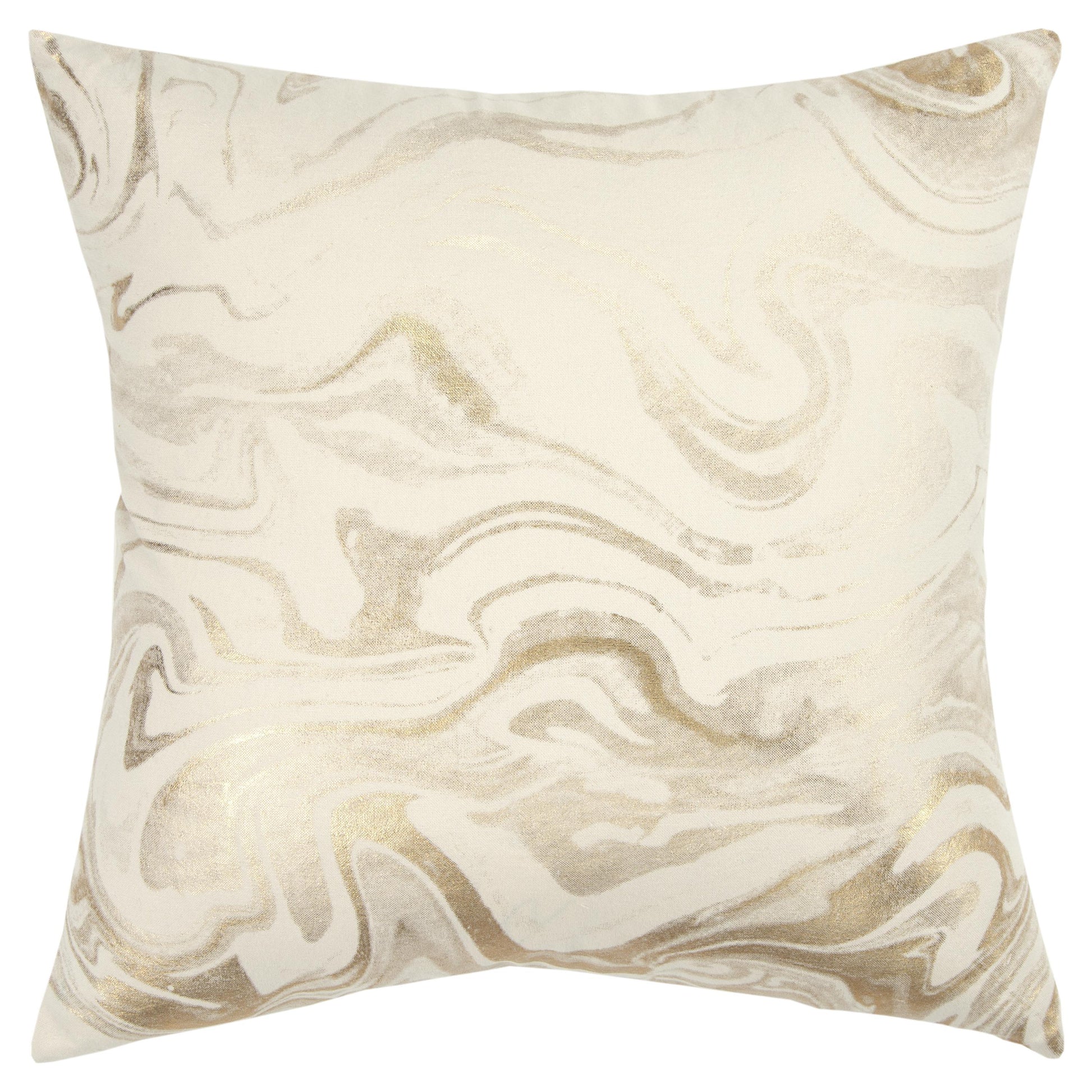 LOOMLAN Alegro Goold Throw Pillow With Down Insert