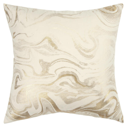 LOOMLAN Alegro Goold Throw Pillow With Down Insert