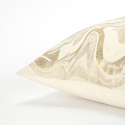 LOOMLAN Alegro Goold Throw Pillow With Down Insert