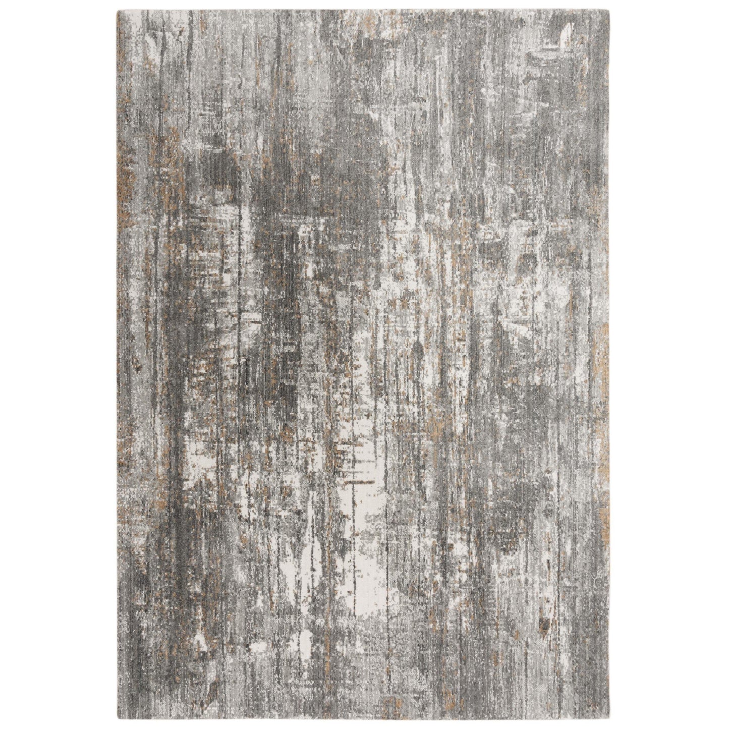 Alke Abstract Gray Large Area Rugs For Living Room Area Rugs LOOMLAN By LOOMLAN