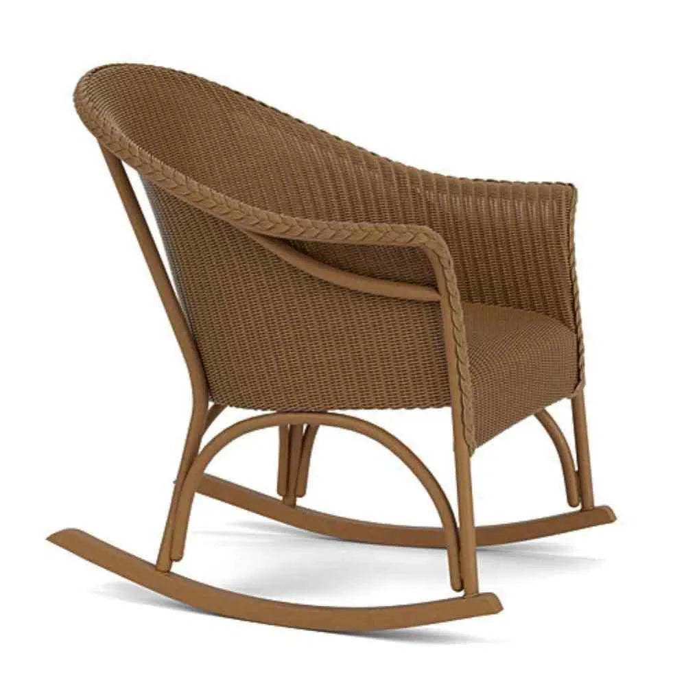 All Seasons Patio Lounge Rocker With Padded Seat Lloyd Flanders Outdoor Lounge Chairs LOOMLAN By Lloyd Flanders