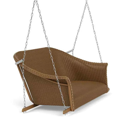 Lloyd Flanders All Seasons Settee Swing Padded Seat Wicker Outdoor