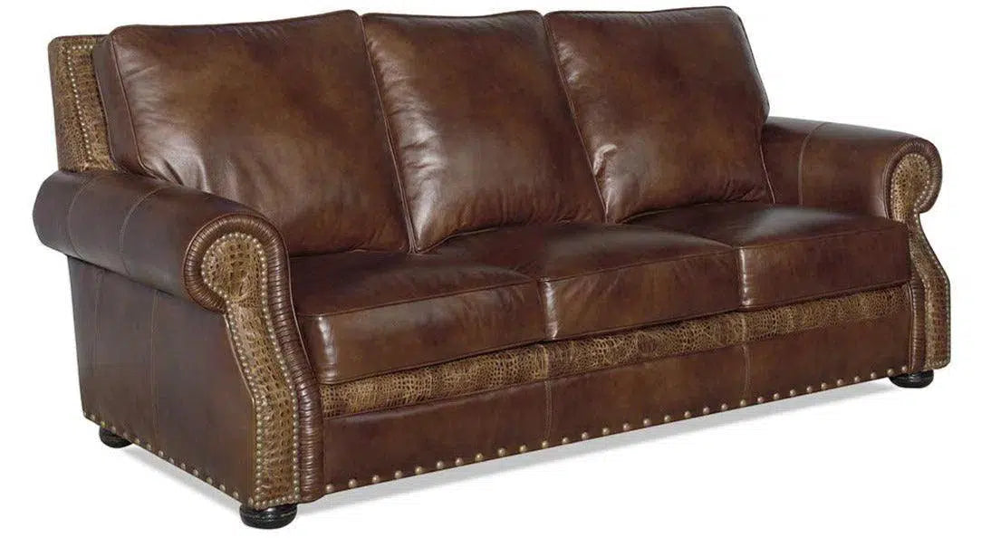 Uptown Sebastian Appalachian Dream - Mountain Custom Made Leather Sofa