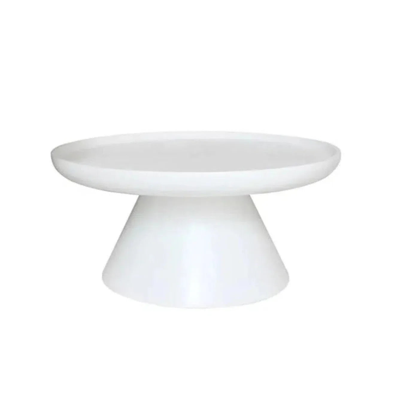 Aria Resin White Round Coffee Table