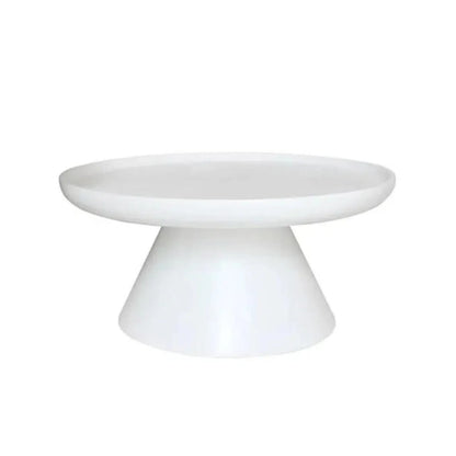 Aria Resin White Round Coffee Table