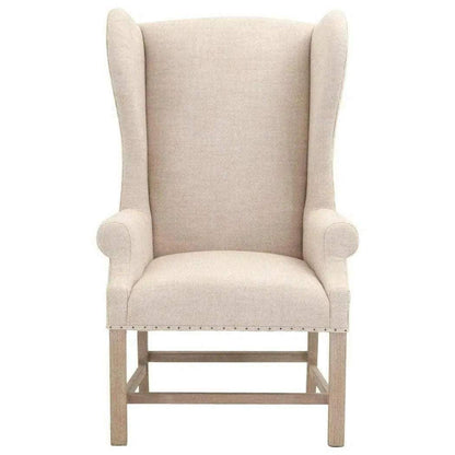 Chateau Wingback Polyester Upholstered Armchair