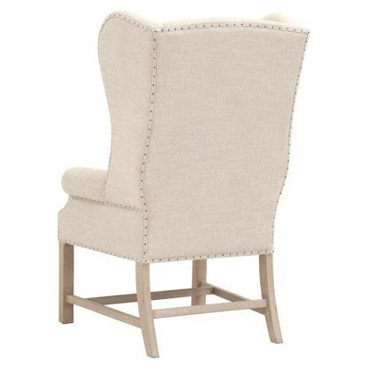 Chateau Wingback Polyester Upholstered Armchair